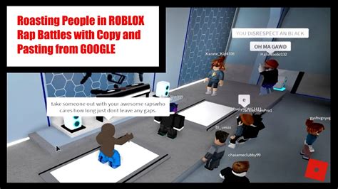 "People clap when they see you. . Roblox rap battle roasts copy and paste